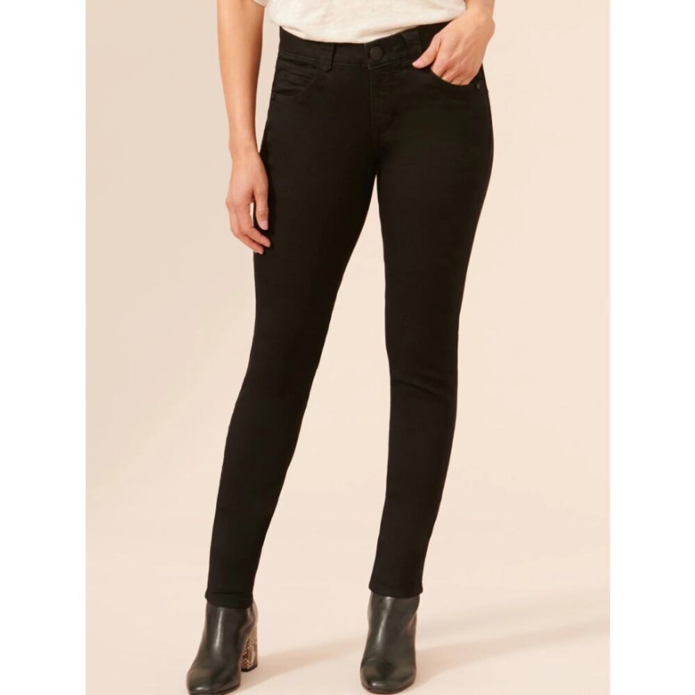 Democracy Jegging Jeans Womens 14 Black Denim‎ "Ab"solution® Booty Lift Stretch